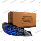 چراغ جلو اسپرت پژو 206 مدرن طرح آی 8 آبی