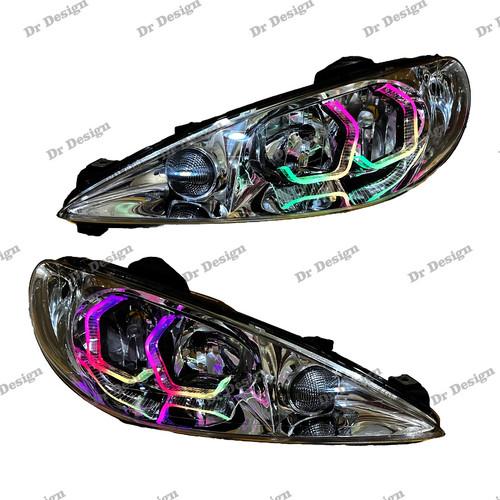 چراغ جلو اسپرت پژو 206 طرح آی 8 فولکالر