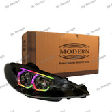 چراغ جلو اسپرت 206 مدرن طرح هگزا سه بعدی فولکالر دو حالته داخل مشکی