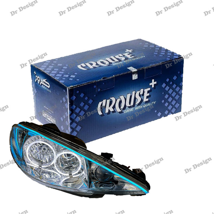 چراغ جلو اسپرت 206 کروز طرح انگری