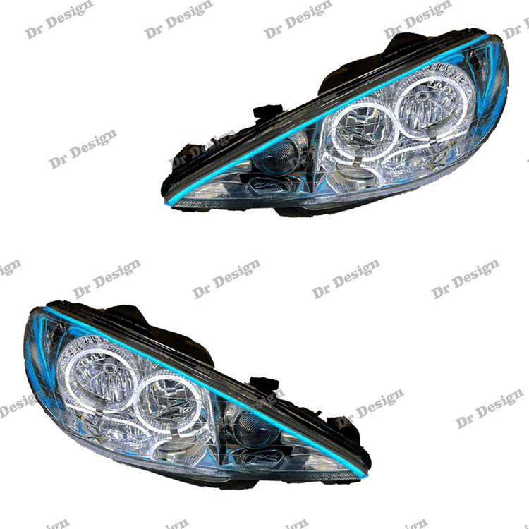 چراغ جلو اسپرت 206 طرح انگری