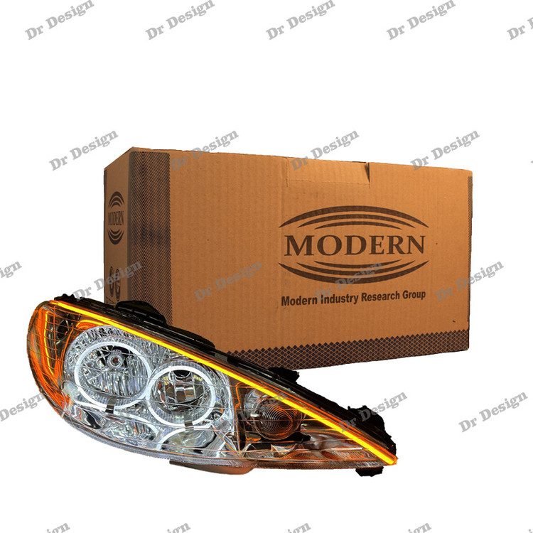 چراغ جلو اسپرت 206 مدرن طرح انگری