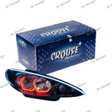 چراغ جلو اسپرت 206 کروز طرح انگری قرمز داخل مشکی