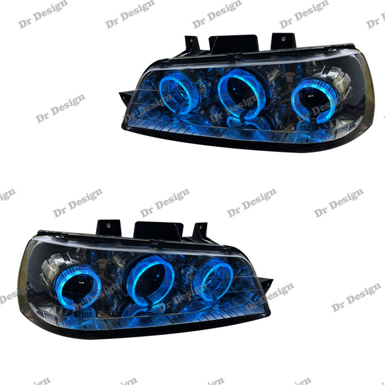 چراغ جلو اسپرت 405 اس ال ایکس طرح سه حلقه آبی یخی