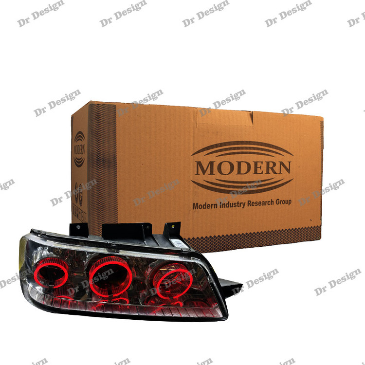 چراغ جلو اسپرت 405 اس ال ایکس مدرن طرح سه حلقه قرمز