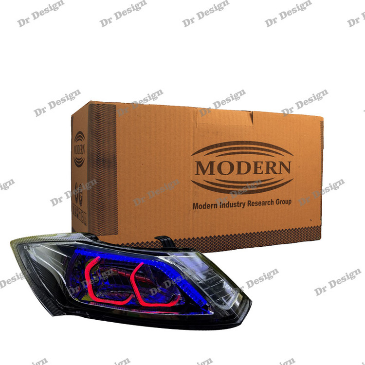 چراغ جلو اسپرت ساینا و کوئیک مدرن طرح انگری سه بعدی