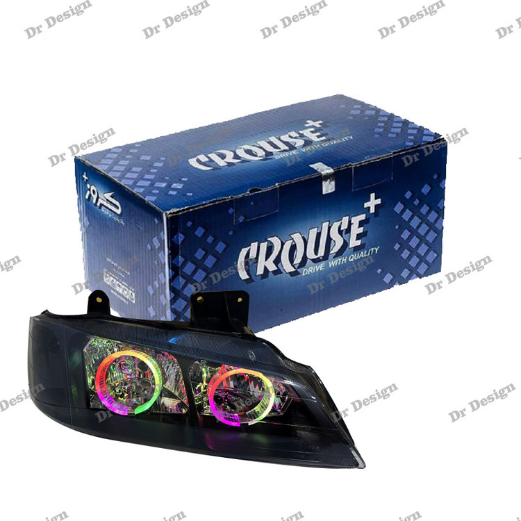 چراغ جلو اسپرت پارس کروز طرح حلقه سه بعدی فولکالر داخل مشکی