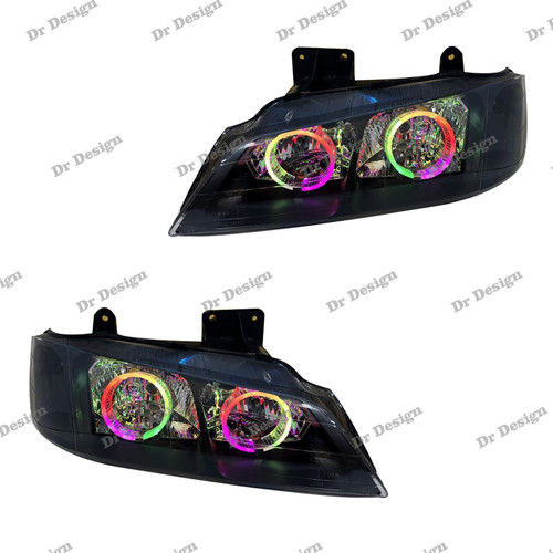 چراغ جلو اسپرت پارس طرح حلقه سه بعدی فولکالر داخل مشکی