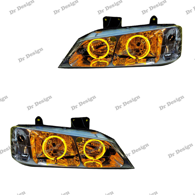 چراغ جلو اسپرت پارس طرح حلقه سه بعدی انبه ای داخل مشکی