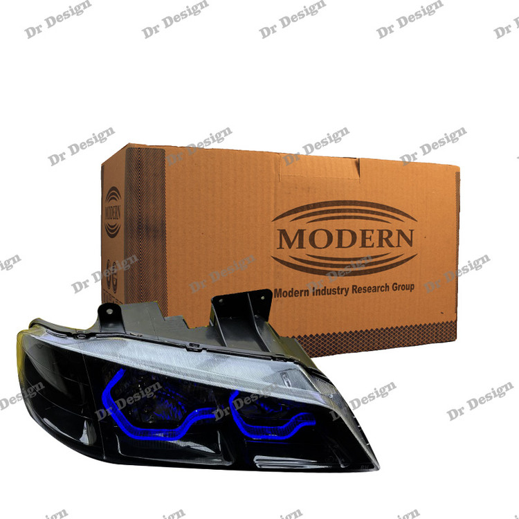 چراغ جلو اسپرت پارس مدرن طرح Bmw آبی داخل مشکی