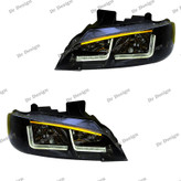 چراغ جلو اسپرت پژو پارس طرح ال داخل مشکی