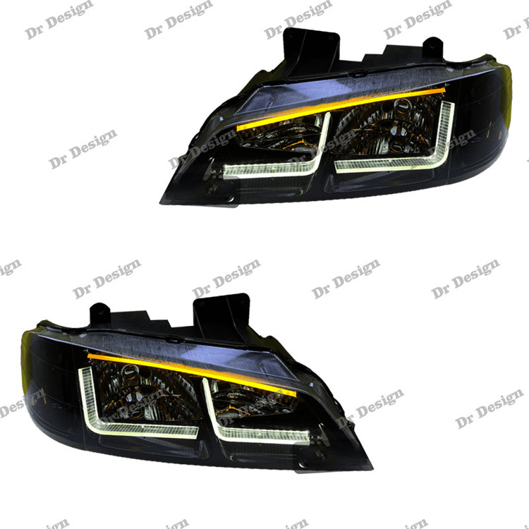 چراغ جلو اسپرت پژو پارس طرح ال داخل مشکی