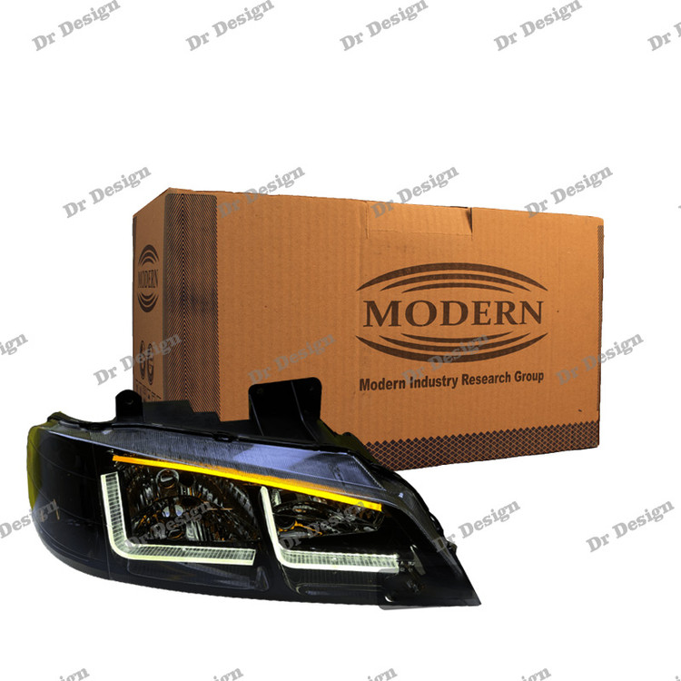 چراغ جلو اسپرت پژو پارس مدرن طرح ال داخل مشکی