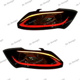 چراغ جلو اسپرت ساینا و کوییک طرح لکسوس قرمز