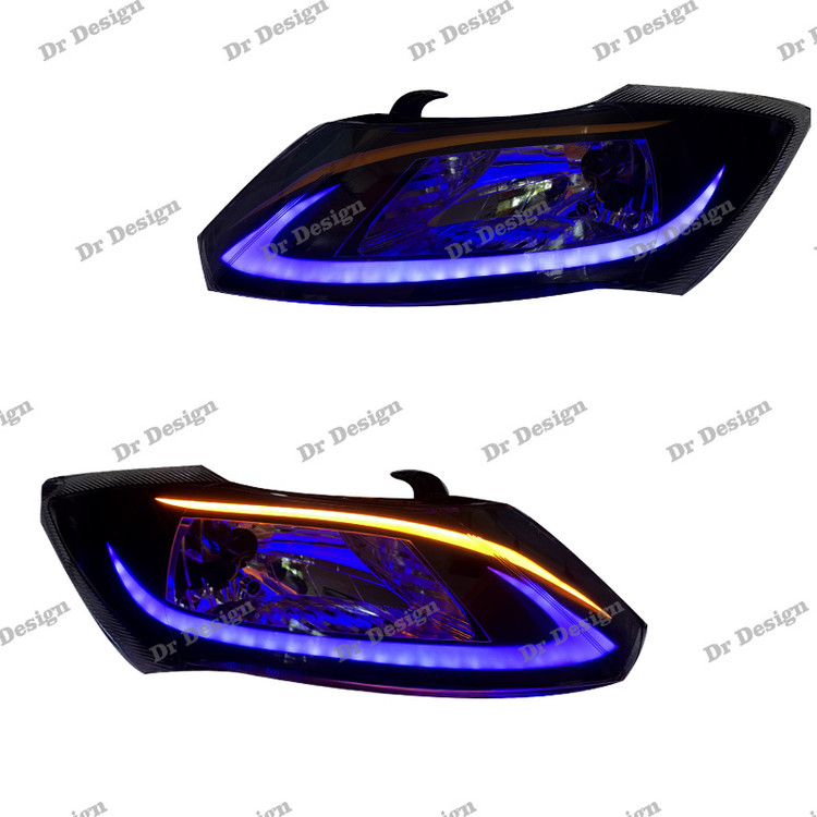 چراغ جلو اسپرت ساینا و کوییک طرح لکسوس بنفش