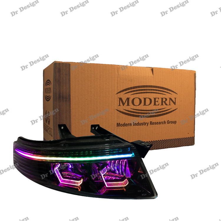 چراغ جلو اسپرت سمند سورن مدرن طرح هگزا فولکالر داخل مشکی