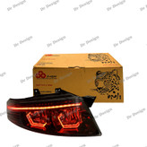 چراغ جلو اسپرت سمند سورن جمع ساز طرح هگزا قرمز داخل مشکی