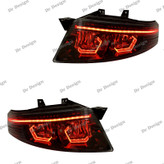 چراغ جلو اسپرت سمند سورن طرح هگزا قرمز داخل مشکی