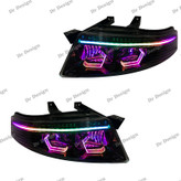 چراغ جلو اسپرت سمند سورن طرح هگزا فولکالر داخل مشکی