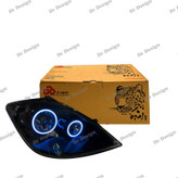 چراغ جلو اسپرت تیبا جمع ساز مدل حلقه نعون آبی یخی