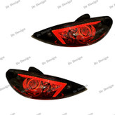 چراغ جلو اسپرت 206 طرح NX قرمز