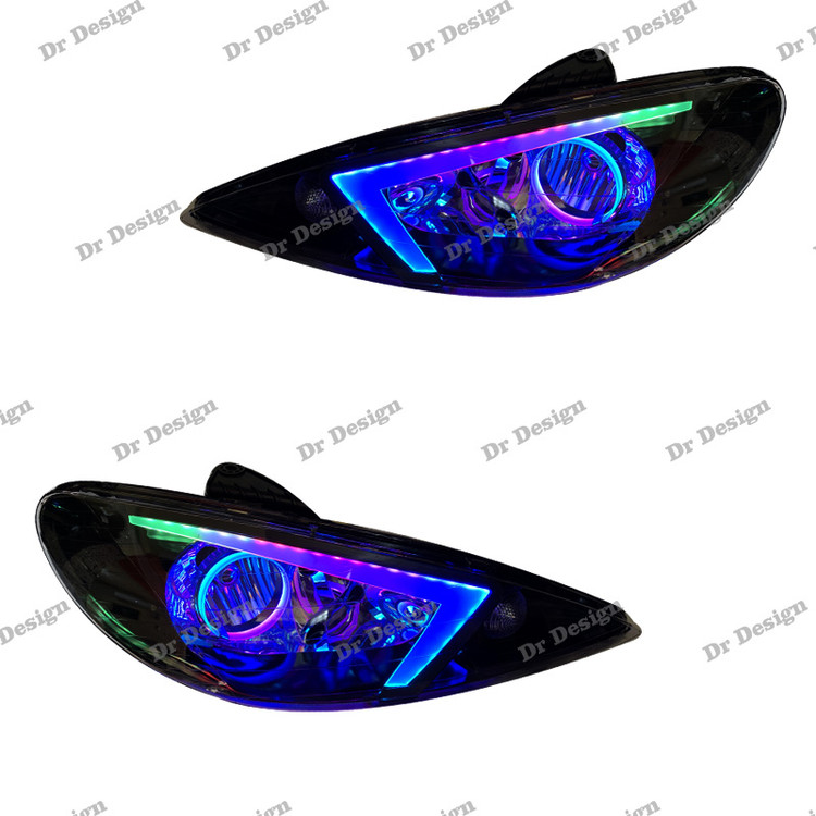 چراغ جلو اسپرت 206 طرح NX فولکالر