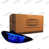 چراغ جلو اسپرت 206 مدرن طرح NX آبی