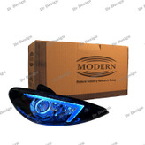 چراغ جلو اسپرت 206 مدرن طرح NX آبی یخی