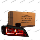 چراغ جلو اسپرت پژو پارس مدرن طرح نعون ال قرمز داخل مشکی