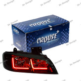 چراغ جلو اسپرت پژو پارس کروز طرح نعون ال انبه ای داخل مشکی