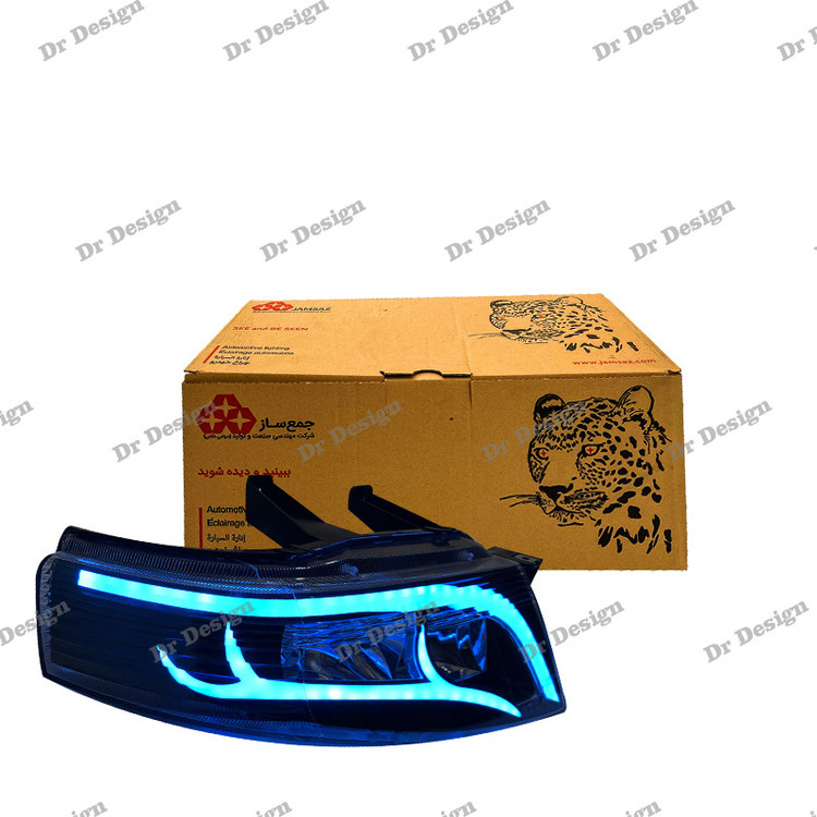 چراغ جلو اسپرت سمند سورن جمع ساز طرح گوزن دو حالته