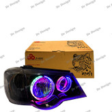 چراغ جلو اسپرت پراید جمع ساز حلقه سه بعدی فولکالر داخل مشکی