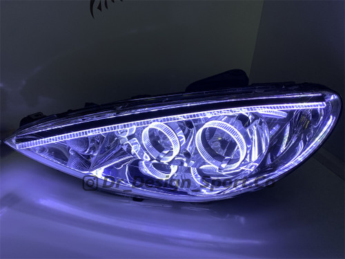 چراغ جلو اسپرت 206 طرح Angry