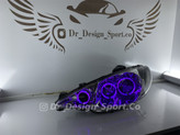 چراغ جلو اسپرت 206 طرح سه حلقه بنفش