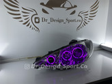 چراغ جلو اسپرت 206 طرح سه حلقه صورتی