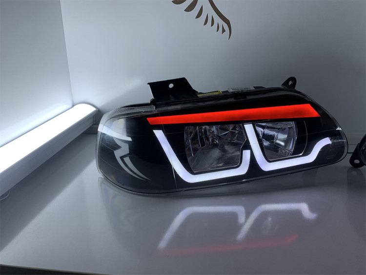 چراغ اسپرت پراید طرح بی ام و سفید قرمز