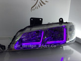 چراغ جلو اسپرت پژو پارس طرح نعون ال بنفش
