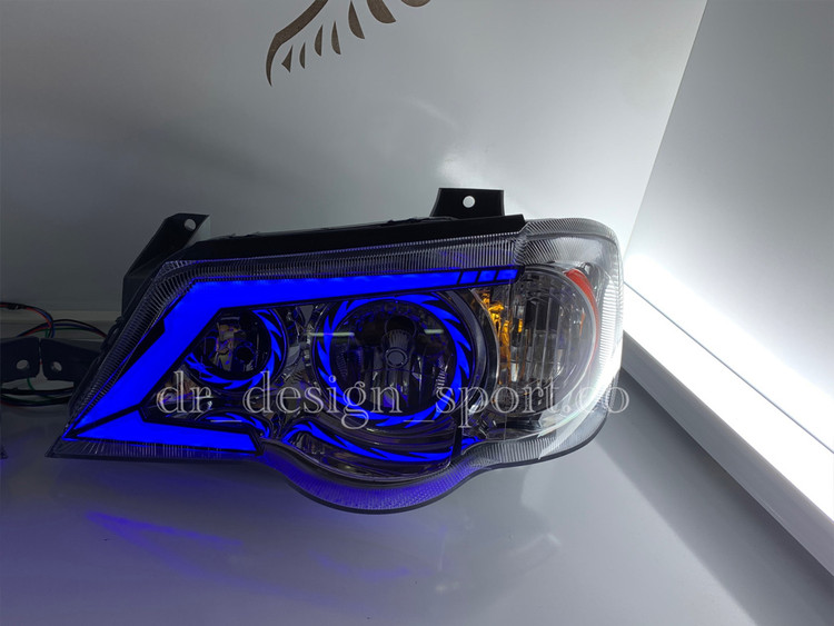 چراغ جلو اسپرت پراید 111 و 132 مدل تورنادو آبی