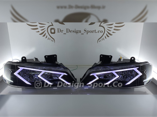 چراغ جلو اسپرت پارس طرح کراب سفید