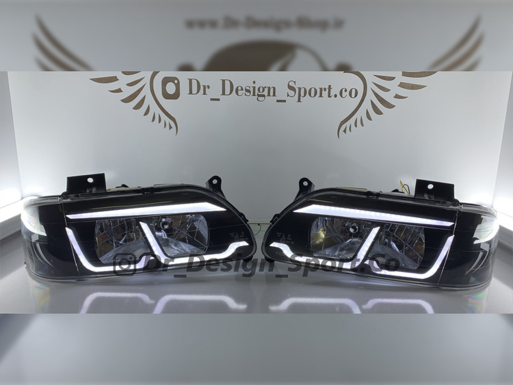 چراغ اسپرت پراید طرح بی ام و سفید