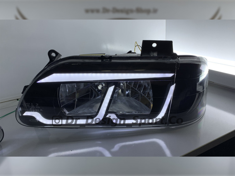 چراغ اسپرت پراید طرح بی ام و سفید