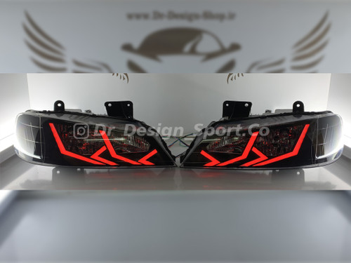 چراغ جلو اسپرت پارس طرح لامبورگینی قرمز
