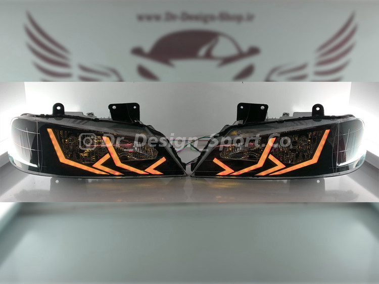 چراغ جلو اسپرت پارس طرح لامبورگینی انبه ای