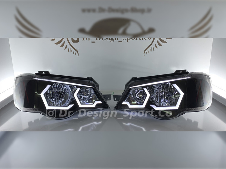 چراغ اسپرت پراید 132 ، 111 طرح بی ام و سفید