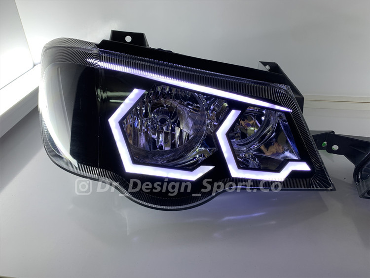 چراغ اسپرت پراید 132 ، 111 طرح بی ام و سفید