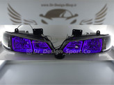 چراغ جلو اسپرت پارس طرح یو بنفش داخل مشکی