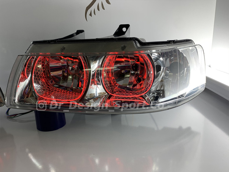 چراغ جلو اسپرت سمند طرح یو قرمز