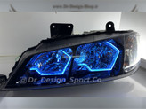 چراغ جلو اسپرت پارس مدرن طرح Bmw آبی یخی داخل مشکی