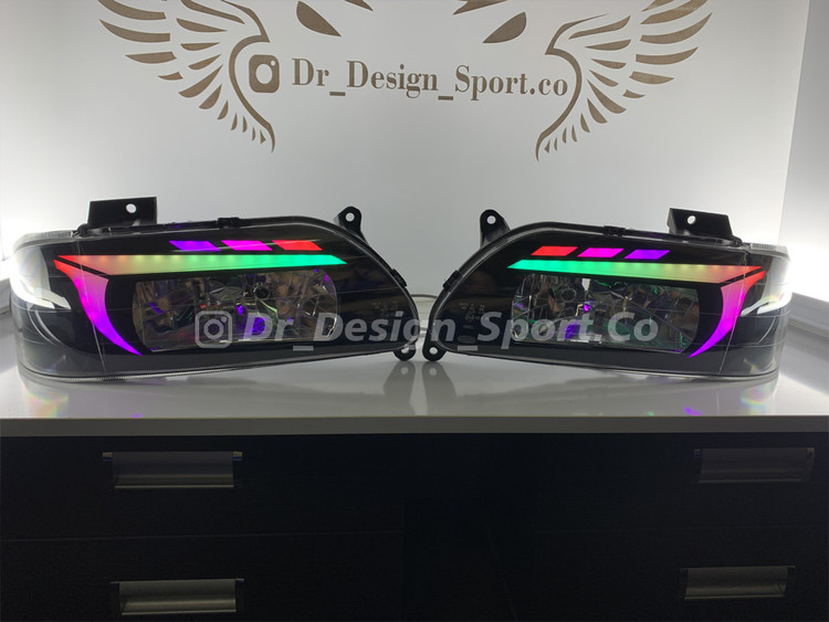 چراغ جلو اسپرت پراید طرح ویلد فولکالر