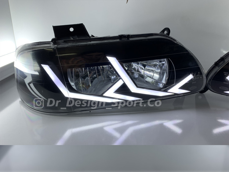 چراغ جلو اسپرت پراید طرح لامبورگینی سفید